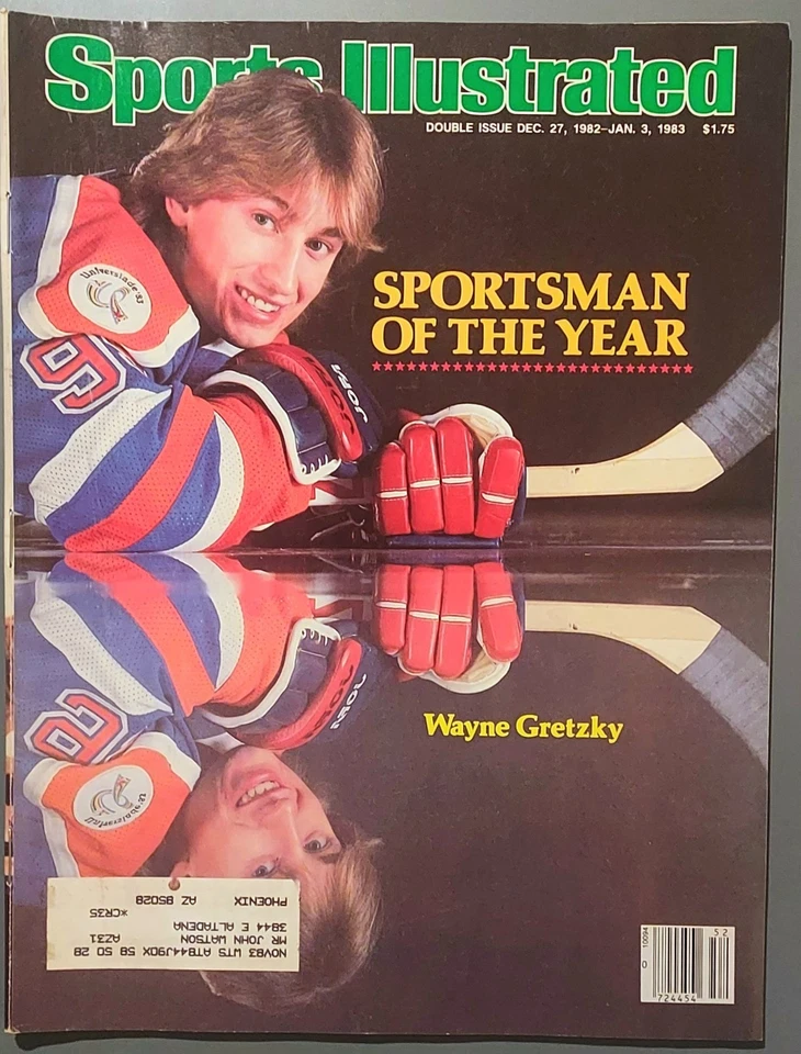 Wayne Gretzky Sportsman of the Year Sports Illustrated Dec 27, 1982 NHL Hockey - Image 1 of 1