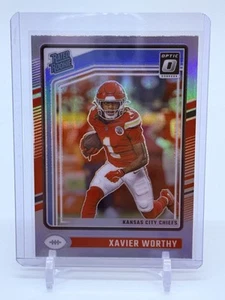 2024 Panini Donruss Optic Xavier Worthy #300 Rated Rookie Silver Holo RC Chiefs - Picture 1 of 2