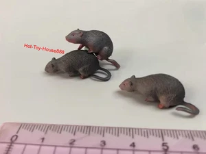 3 X 1/6 Scale Rat Mouse Model for 12'' Action Figures Scene Prop Accessories - Picture 1 of 2