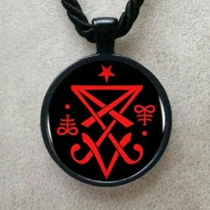 Collar Colgante Sello de Lucifer Sigilo + Caja Regalo Baphomet - Símbolo Satanás Oculto - Imagen 1 de 6