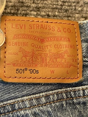 Vintage 90's Levi's 501 Button Fly Men's 34x32 Made In The USA#01994 - Image 1 of 4