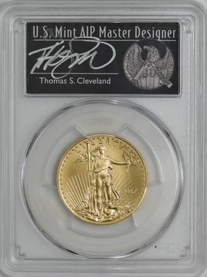 2017 $25 American Gold Eagle First Strike MS70 PCGS 944722-1 - Image 1 of 4