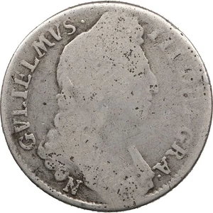 1696 N Schilling Wilhelm III Münze UK Norwich Mint (MO4096-) - Bild 1 von 2