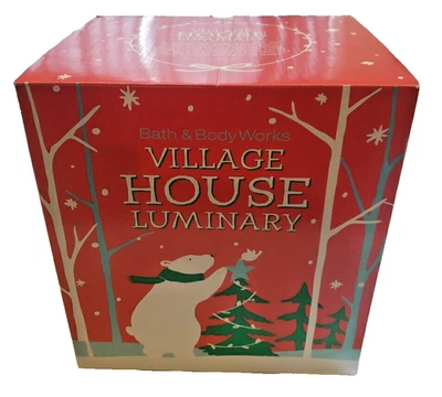 Bath and Body Works Casa de Pueblo VACACIONES Luminaria 3 Mechas Vela Nueva Abierta Foto 1 de 4