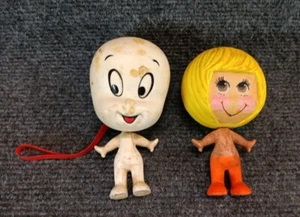 Vintage Mattel Talk UPS Casper und blondes Mädchen FÜR TEILE WIE AUF DEN BILDERN - Bild 1 von 6