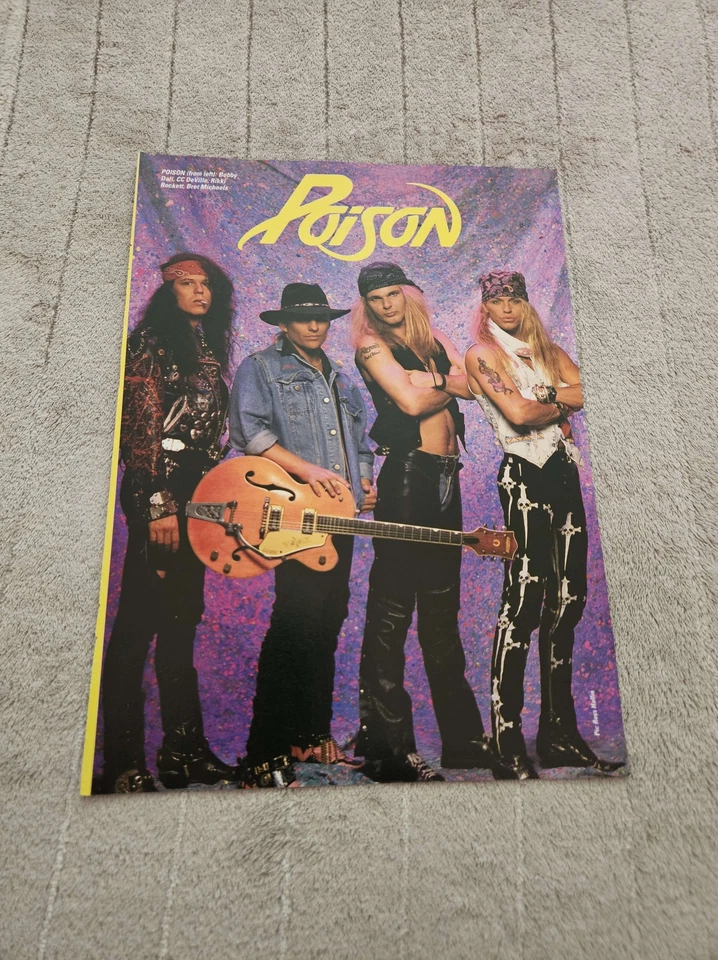 FPOT194 MAGAZINE PIN UP PICTURE/POSTER 11X8" POISON - Image 1 of 1