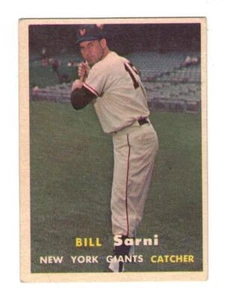 1957 Topps Bill Sarni New York Giants #86 - Picture 1 of 1