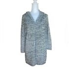 Loft Marbled Open Front Cardigan Hooded Sweater Womens Size Small