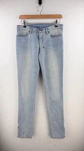 Tsubi light wash skinny leg women's jeans with zip details size 27/UK9 - Picture 1 of 10