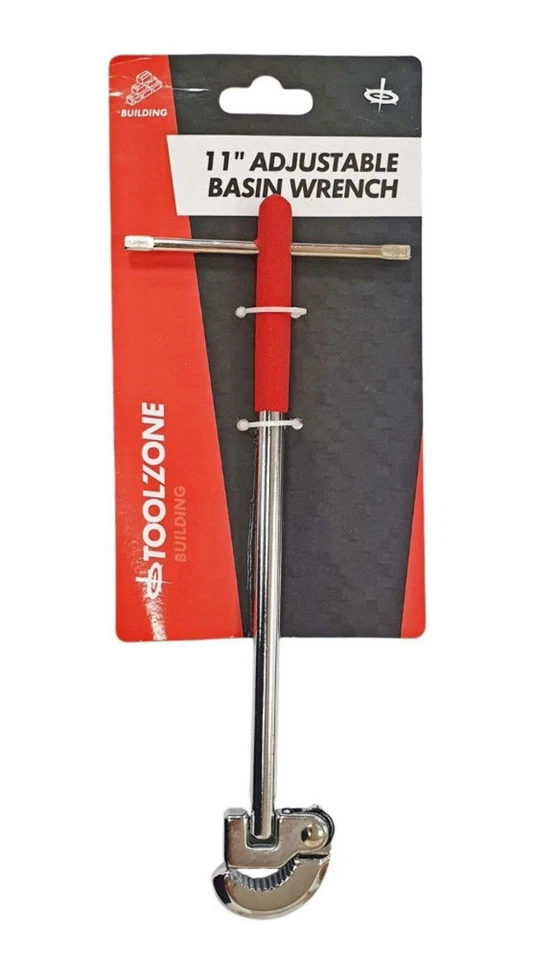 LLAVE LAVABO AJUSTABLE 11" ACERO CROMADO CABEZAL GIRATORIO - TOOLZONE KDPPB043 Foto 1 de 1