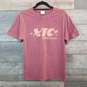 Urban Outfitters Graphic Tee T Shirt Small Deep Pink XTC Industries Slogan - Picture 1 of 10