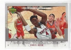 2007-08 Cubierta Superior Baloncesto Primera Edición Detrás del Cristal Chris Bosh #BG-CB - Imagen 1 de 2