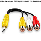1Pcs 3.5Mm To 3 Rca Cable Video Component Av Adapter Cable For Tcl Tv