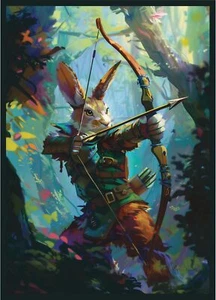 Rabbit Archer Card Game Sleeves - 100 Stück - kompatibel mit MTG und anderen Tcgs - Bild 1 von 1
