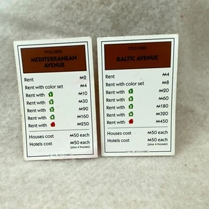 Monopoly "New Tokens" Replacement Tokens Money Cards Deeds - Picture 1 of 17