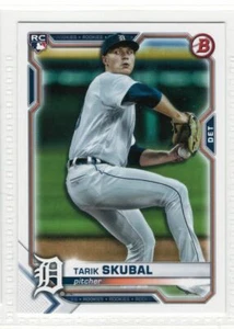 2021 Bowman Baseball #11 Tarik Skubal Rookie Card RC - Picture 1 of 2