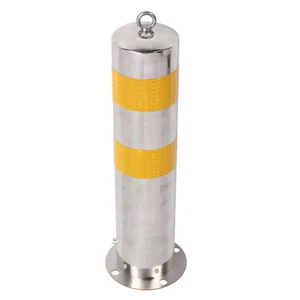 Barrera de estacionamiento poste de bolardo de seguridad de acero inoxidable 55 cm barrera de pila de estacionamiento - Imagen 1 de 23