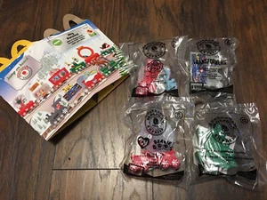 McDonald's Holiday Express Train Happy Meal Juguete Sellado Paquete de 4 Con Caja 2 - Imagen 1 de 4