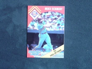 1990 Kenner Starting Line Up Mike Schmidt Philadelphia Phillies SLU Card only - Picture 1 of 4
