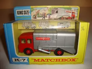 MATCHBOX KING SIZE K-7 REFUSE TRUCK - NR MINT in original BOX - Picture 1 of 13