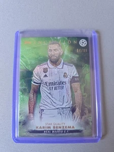 2022-23 TOPPS INCEPTION UCC KARIM BENZEMA GREEN 94/99 STAR QUALITY UEFA - Picture 1 of 5