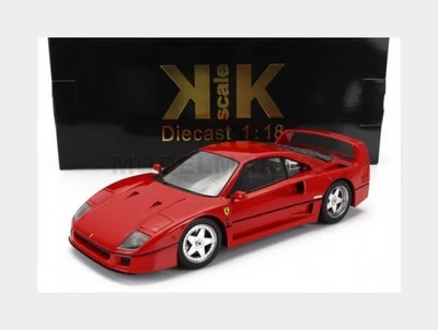 KK-SCALE KKDC180691 FERRARI - F40 1987 - BLACK INTERIOR - ROSSO FERRARI RED - 1/ - Immagine 1 di 2