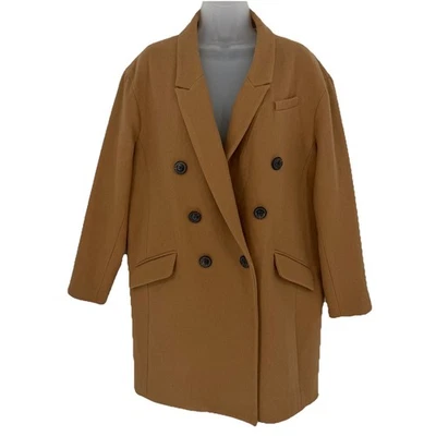 Abrigo Banana Republic Talla M Pequeño Doble Pecho Mezcla de Lana Forrado Preppy Clásico Foto 1 de 4