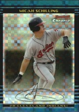 2002 Bowman Chrome Draft X-Fractors Baseball Card #41 Micah Schilling /150
