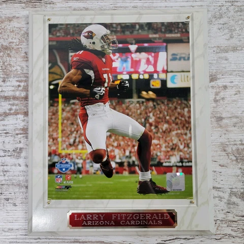 Larry Fitzgerald Arizona Cardinals 10 x 13" Faux Marble Plaque NFL Cover