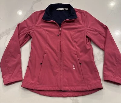 Breast Cancer Awareness Share The Cure 女式拉链软壳夹克 S 码 — 第 1/4 张图片