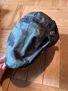 NWT Baby Boys Gap Navy Green Camo Driving Hat Size S/M New! Newsie Cap 2/3yo - Picture 1 of 7