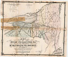 1720 Carte de Ho-De-No-Sau-Nee-Ga le peuple de la maison longue affiche d'art iroquoise