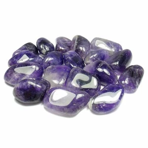 (1) Amethyst (Africa) Tumbled Crystal Specimen with Description Card - Picture 1 of 2