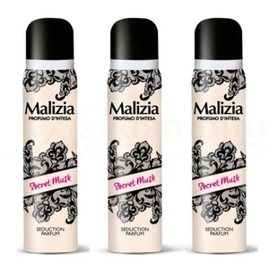 MALIZIA DONNA Secret Musk Seduction deo Parfum deodorant 3x 100ml feiner Moschus - Bild 1 von 1