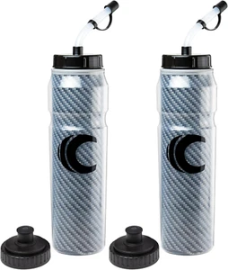 28Oz Insulated Squeeze Water Bottle with Straw, Leak Proof Lids, 2 Lids (Straw a - Picture 1 of 12