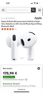 Apple AirPods 4 (4. Generacja) z aktywną redukcją szumów - Zdjęcie 1 z 1