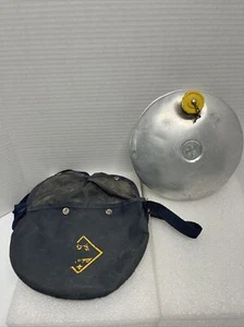 Vintage Boy Scouts of America Metal Canteen 2qt with Blue Bag/Cover, Cap, Strap, - Picture 1 of 8