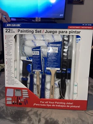 150166 Vaughan Hágalo Usted Mismo Microfibra Todo Propósito Juego de Pintura de Inicio Kit, 22 Piezas Foto 1 de 4