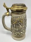 VINTAGE 1987 AVON BEER STEIN THE GOLD RUSH, NUMBERED COLLECTIBLE LIDDED CERAMIC