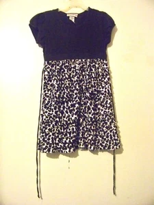 Girls LA Kitty Black and White Dress Ruffles Animal Print Size Medium EUC!!! - Picture 1 of 2