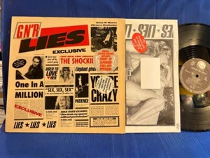 GUNS N' ROSES LIES UNCENSORED INSERT. ORIGINAL EUROPE LP EXC - Imagen 1 de 2