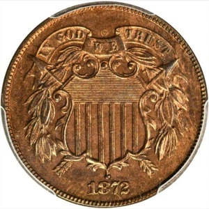 1872 PCGS PR65RB $5,020-APR Key Date Two Cents 2C Piece - Picture 1 of 7