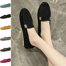 Womens Fashion Flats Comfort Loafers Breathable Work Slip On Ladies Boat Shoe