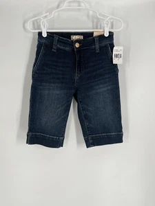 KUT FROM THE KLOTH NATALIE women's denim bermuda shorts NWT size 00 blue midrise - Picture 1 of 11