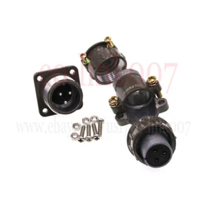 P20 3 pin Plug Socket Panel Mount Aviation Servo Motor Connector - Picture 1 of 7
