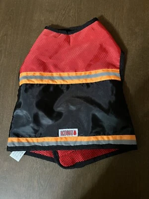 KONG Reflective Dog Vest Safety Red, Black, Orange New Size Medium 12" - Image 1 of 4