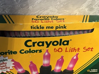Juegos de 50 luces Crayola Favorite Colors - Cosquillas Rosa - Probado. Funciona. Foto 1 de 4