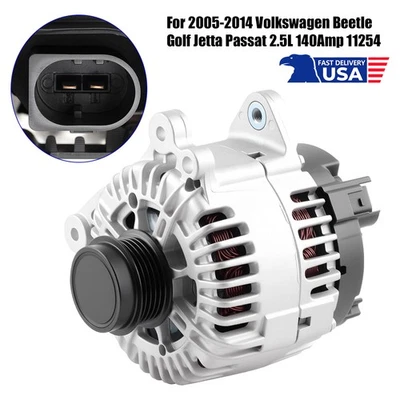 Durable 12V 140A Alternator For VW Golf Jetta 2.5L 2005-2014 5-Groove Pulley New Foto 1 de 4