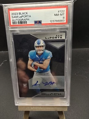 2023 Panini Black - Rookies Sam LaPorta #122 Autographs /199 (AU, RC) - Image 1 of 4