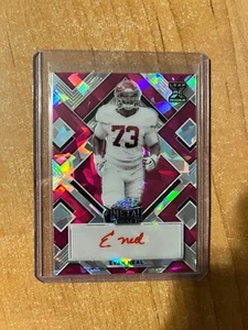 2022 Leaf Metal Draft - Evan Neal - Pink Crystals XRC Auto #d 3/10 - Picture 1 of 2